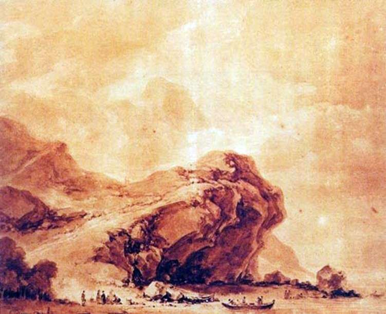 Описание картины Вид на побережье близ Генуи   Жан Оноре Фрагонар