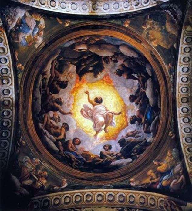 Описание картины Видение Иоанна Богослова на Патмосе   Корреджо (Антонио Аллегри)