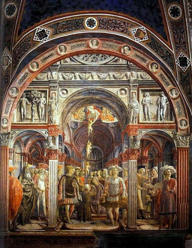 Описание картины Видение святой Сороре   Веккьетта (Лоренцо ди Пьетро)