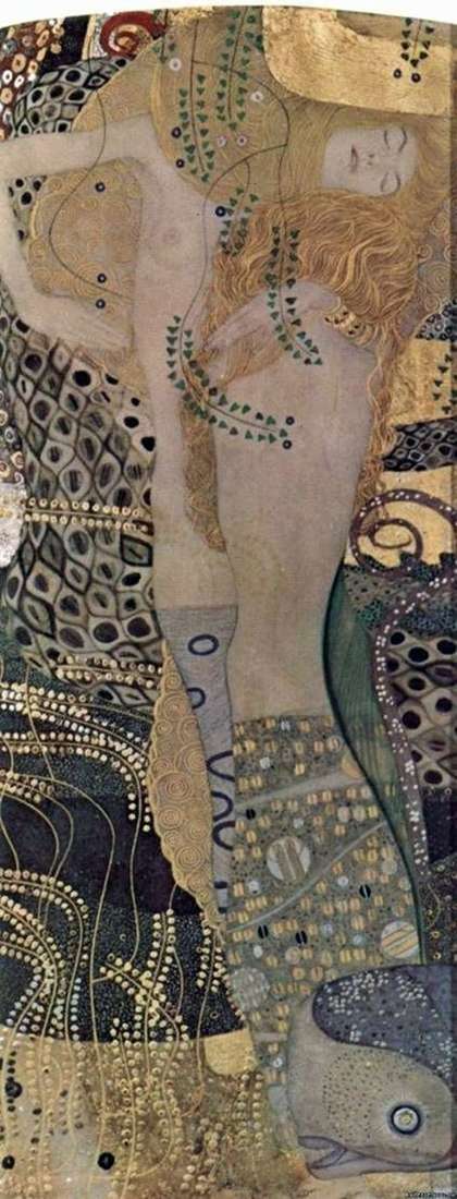 Описание картины Водяные змеи   Густав Климт