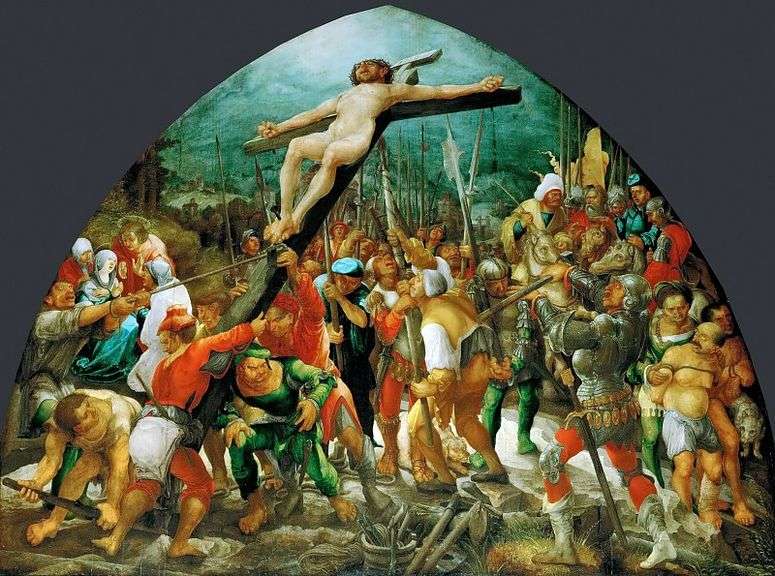 Описание картины Воздвижение креста   Вольф Хубер