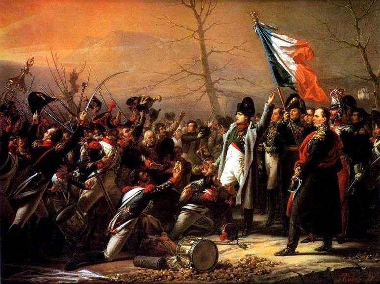 Описание картины Возвращение Наполеона с острова Эльба   Василий Иванович Штернберг