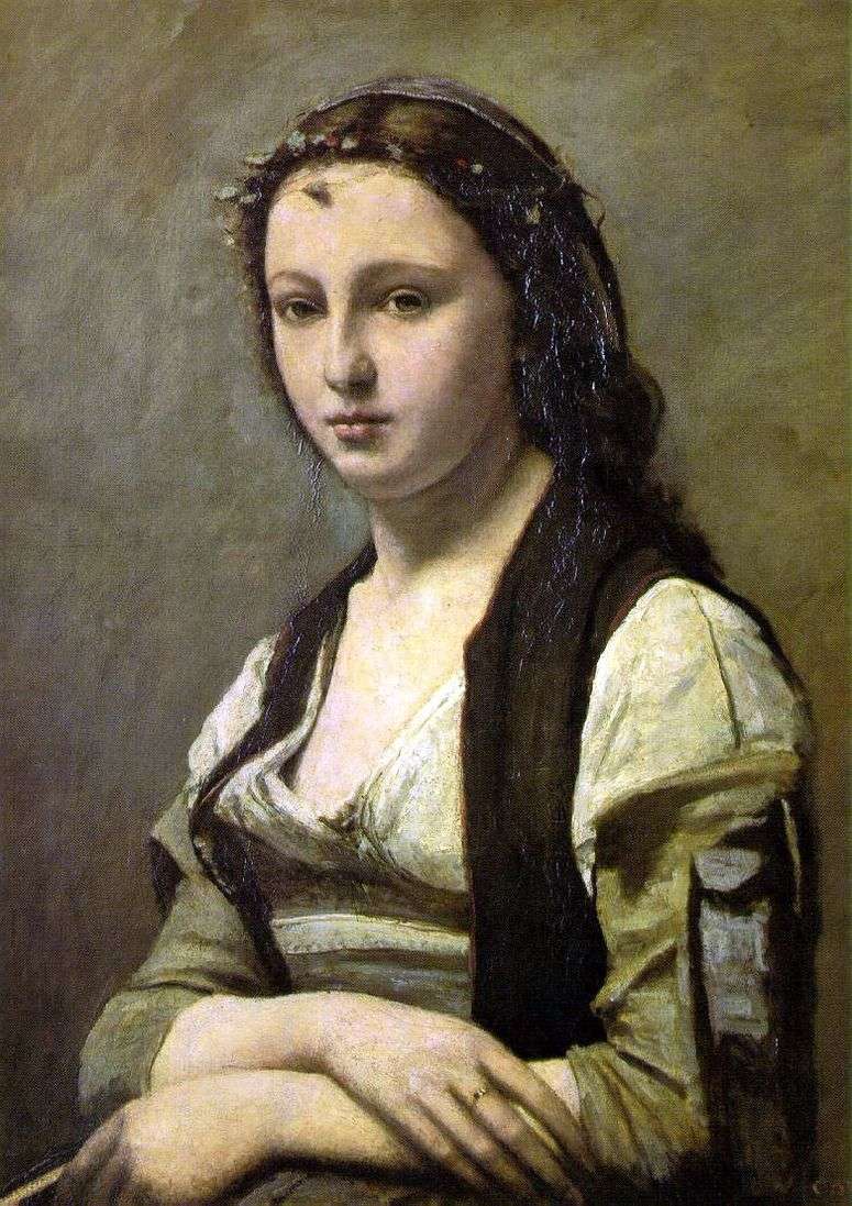 Описание картины Женщина с жемчужиной   Камиль Коро
