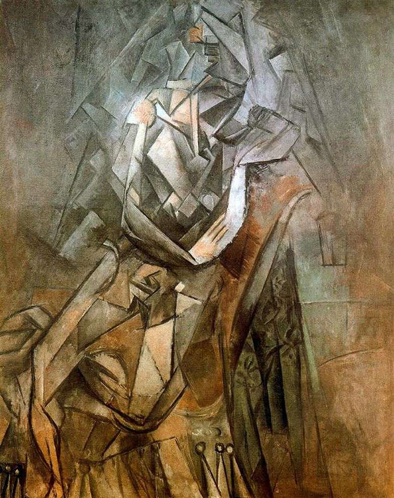 Описание картины Женщина сидящая в кресле   Пабло Пикассо