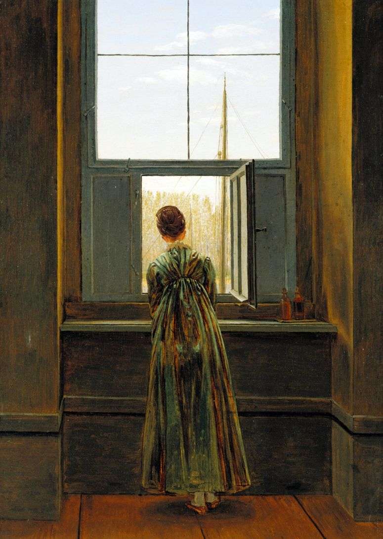 Описание картины Женщина у окна   Каспар Давид Фридрих