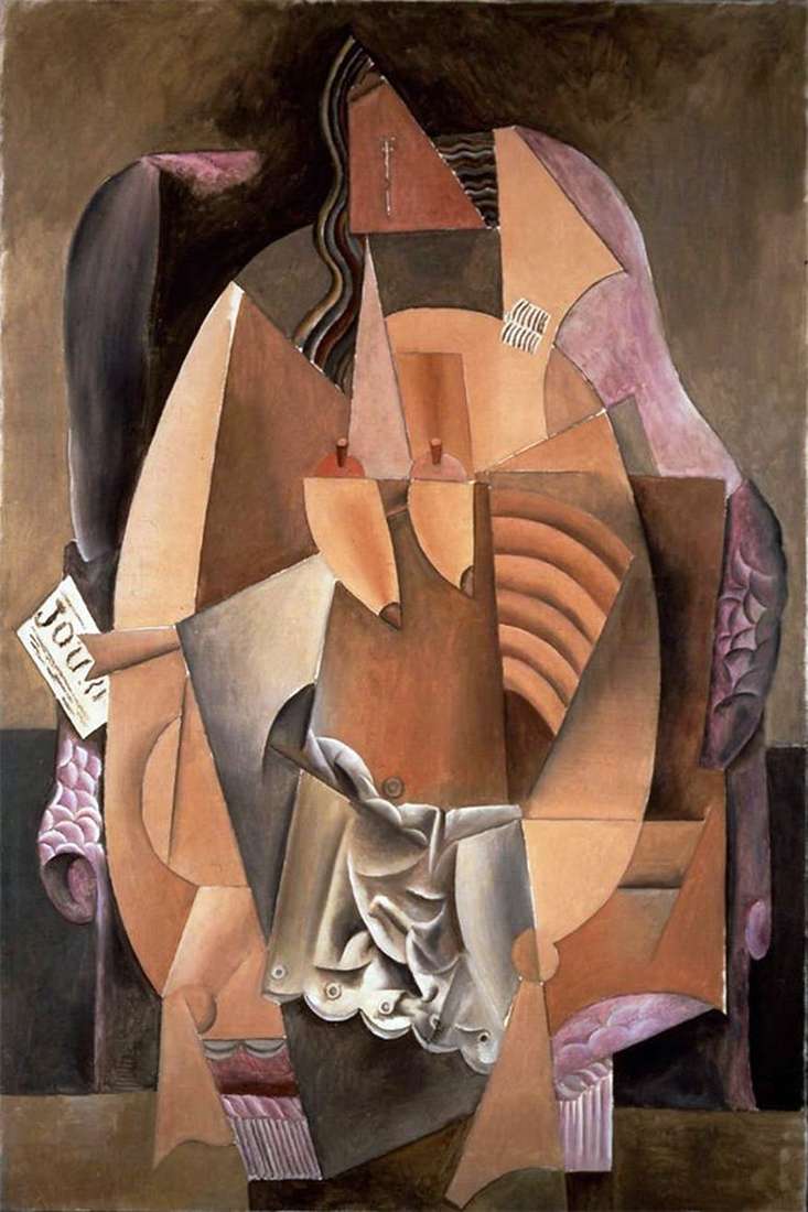 Описание картины Женщина в сорочке, сидящая в кресле   Пабло Пикассо
