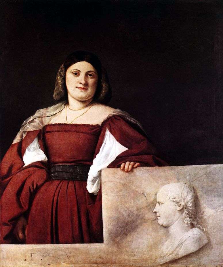 Описание картины Женский портрет   Тициан Вечеллио