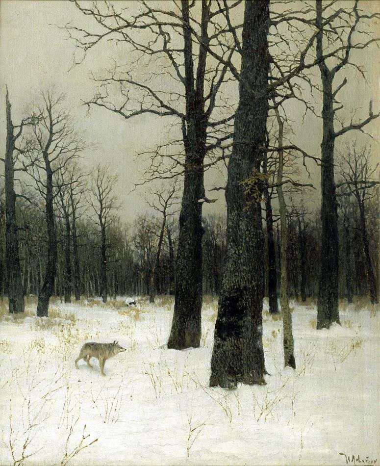 Описание картины Зимой в лесу   Исаак Левитан