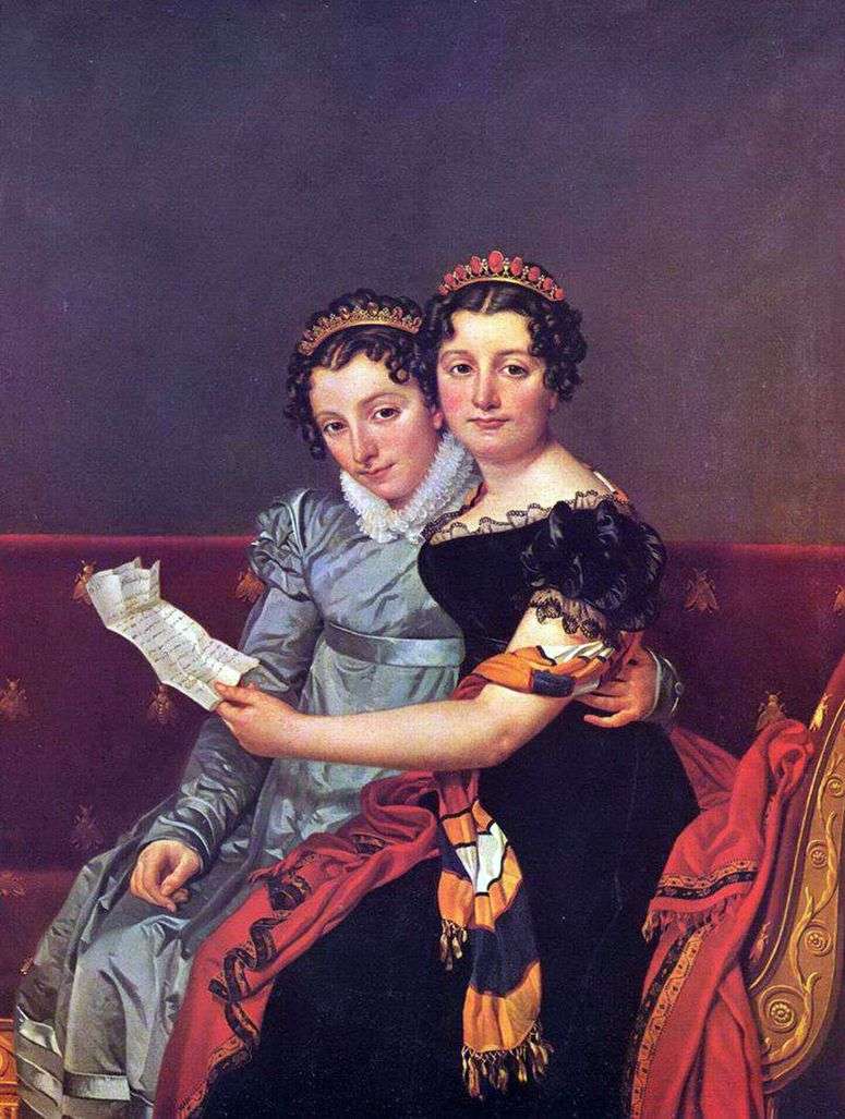 Описание картины Зинаида и Шарлотта Бонапарт   Жак Луи Давид